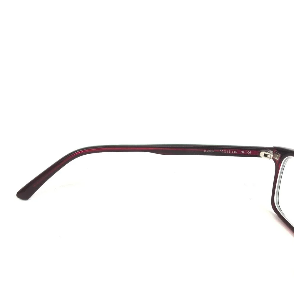 Prodesign Denmark Eyeglasses Frames c.3832 GI Blue Red Rectangular 55-15-140